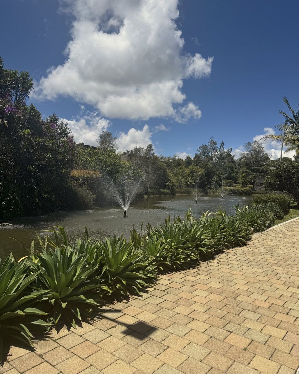 El lago en la unidad, en Llanogrande