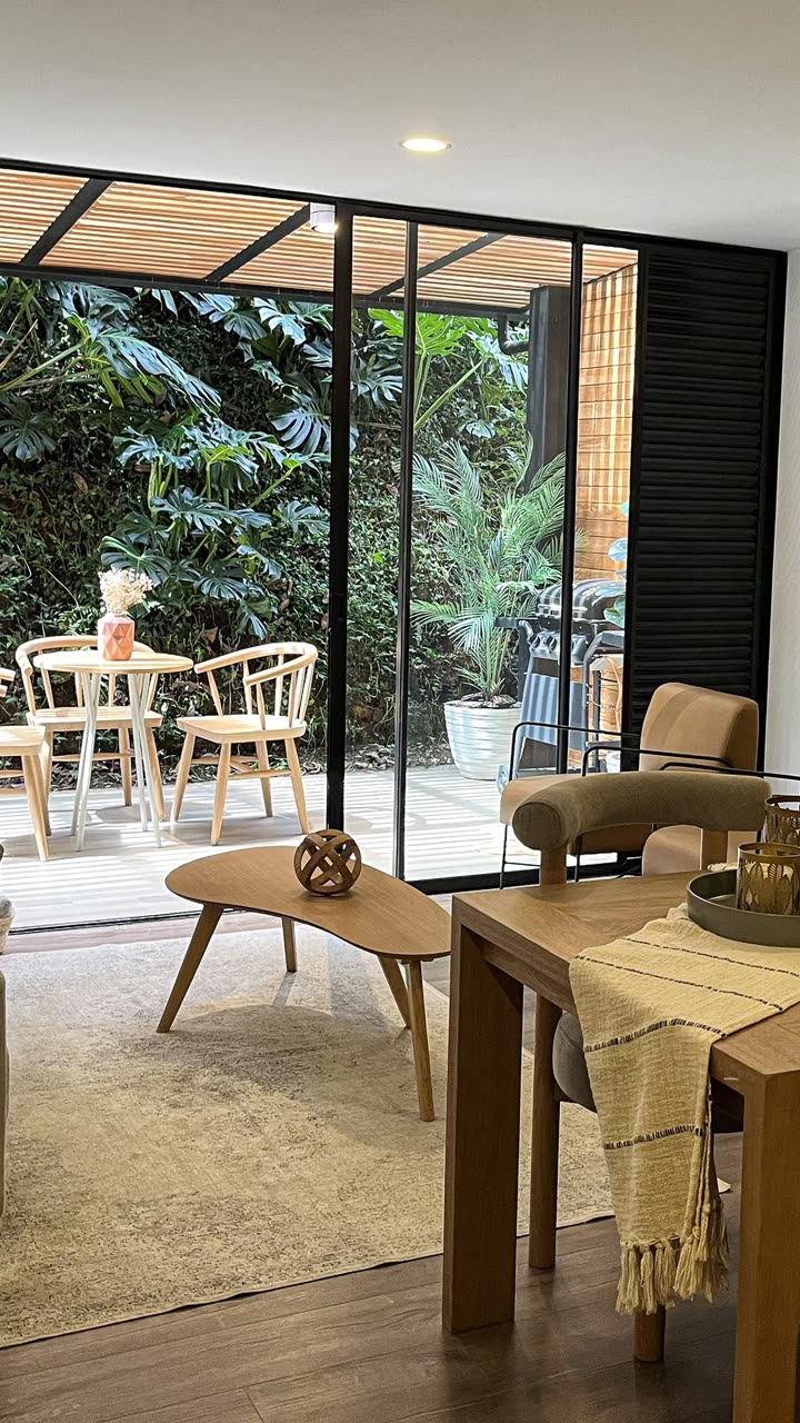Sala y terraza del apartamento de 119 m²